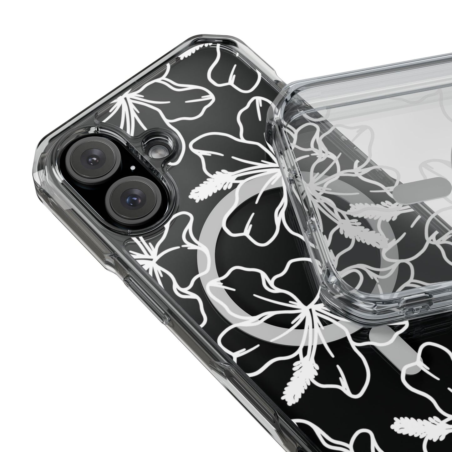 Hibiscus Flower MagSafe Clear Case