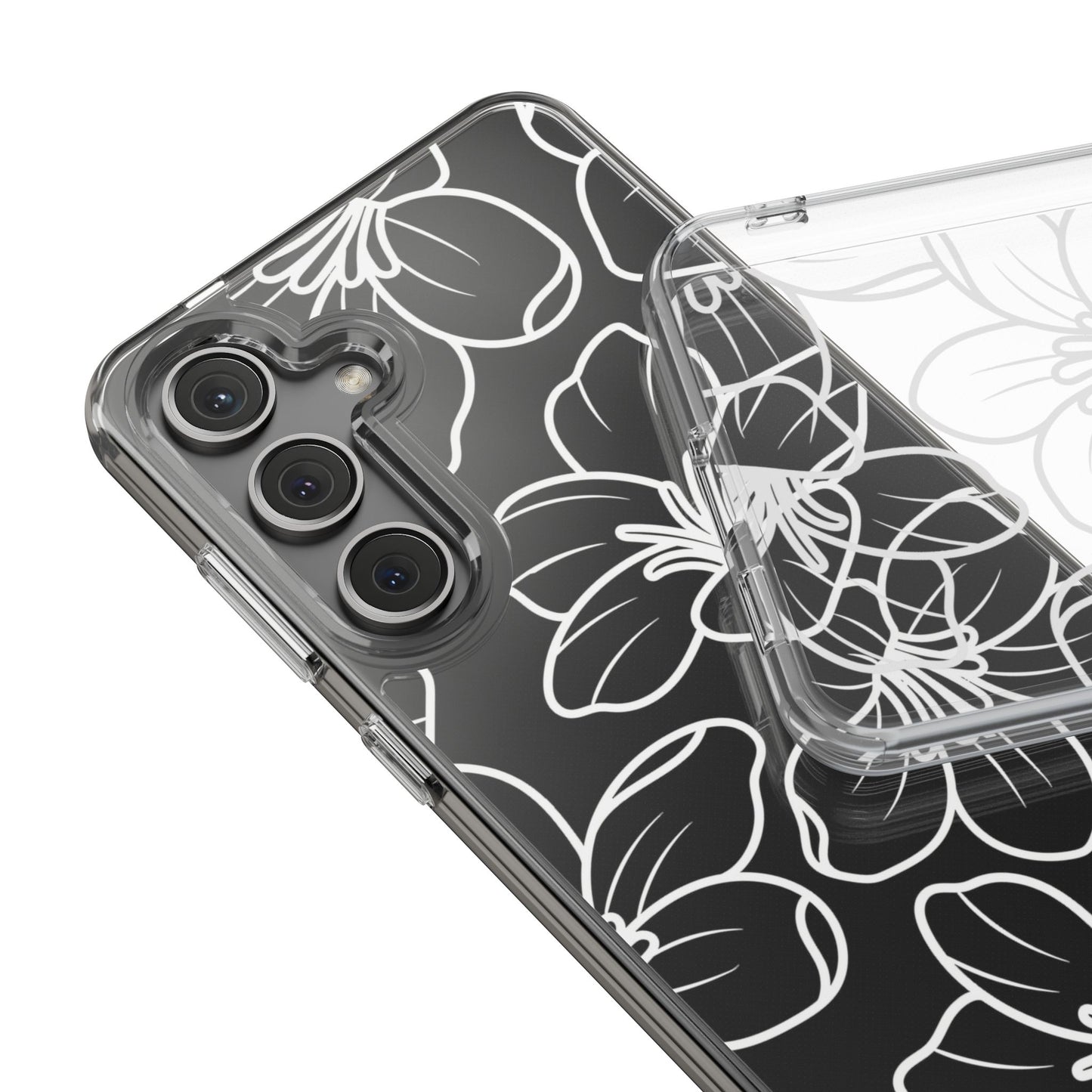 Hibiscus Flower Clear Case for Samsung