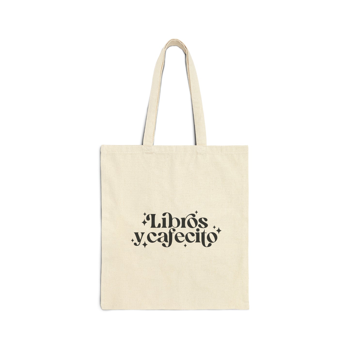 'Libros y Cafecito' Canvas Tote Bag