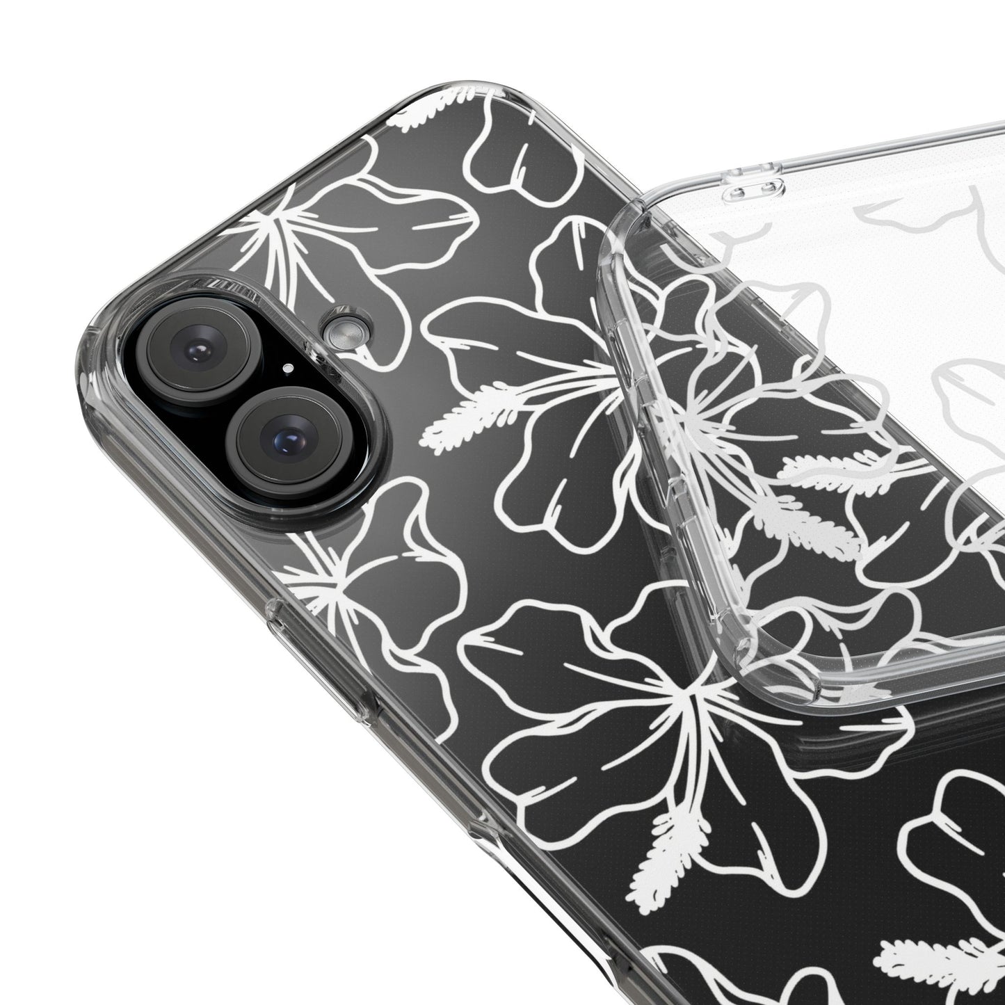 Hibiscus Flower Clear Cases