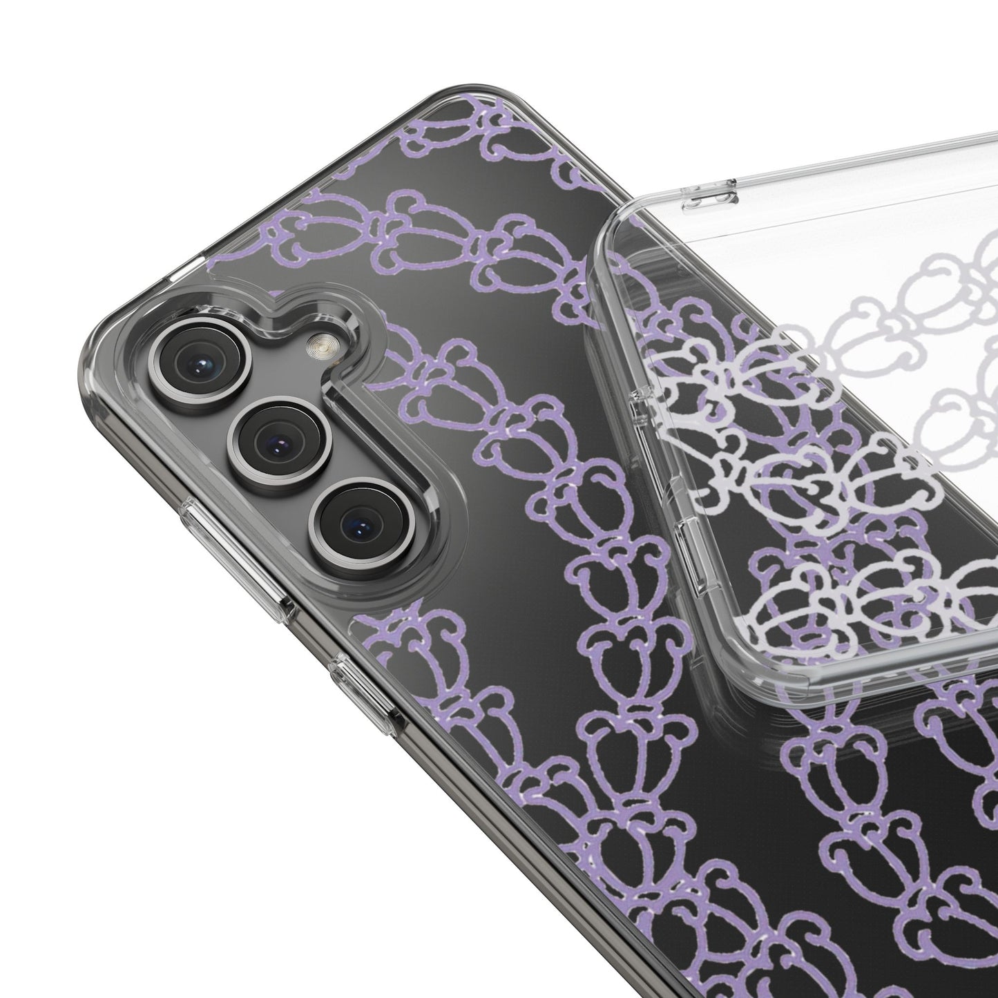 Crown Flower Clear Case for Samsung