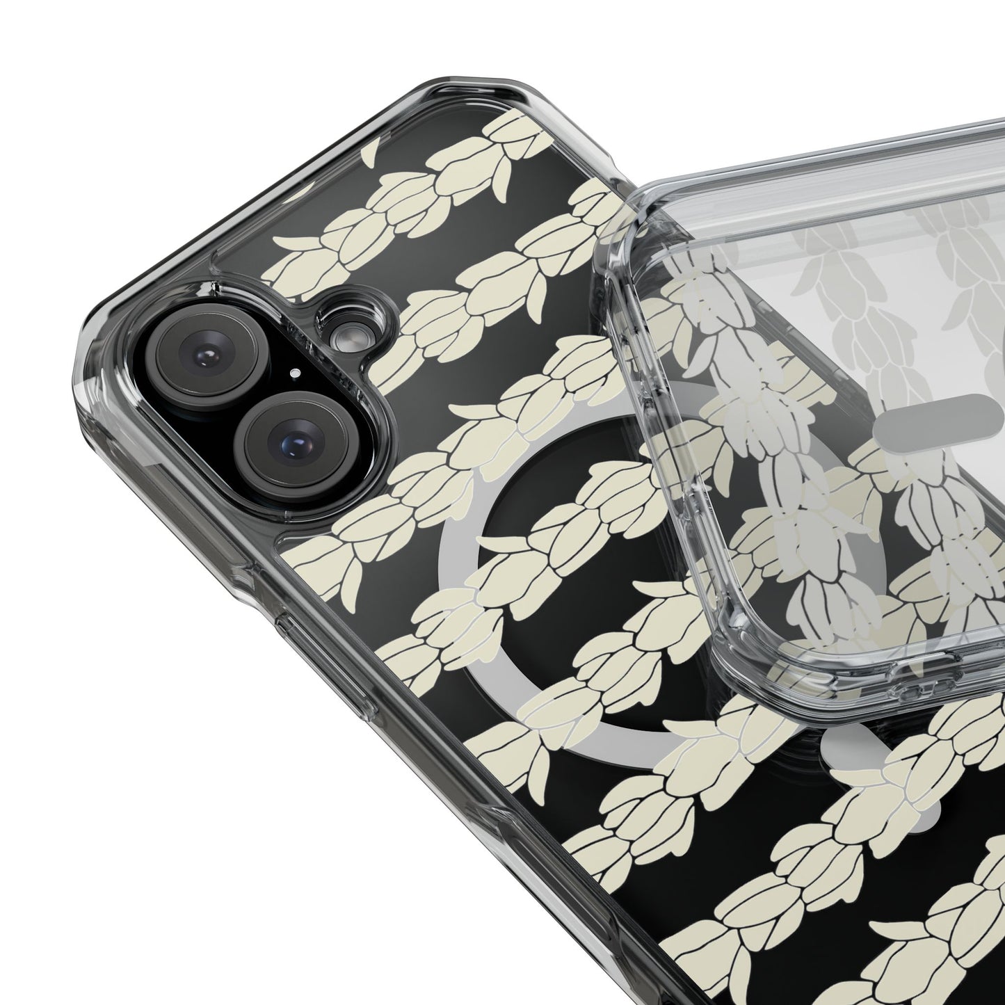 Pikake Lei MagSafe Clear Case