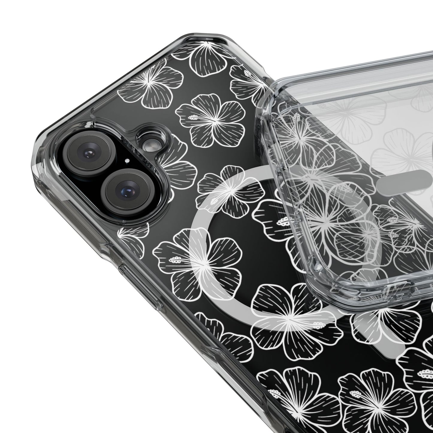 Hibiscus Flower MagSafe Clear Case