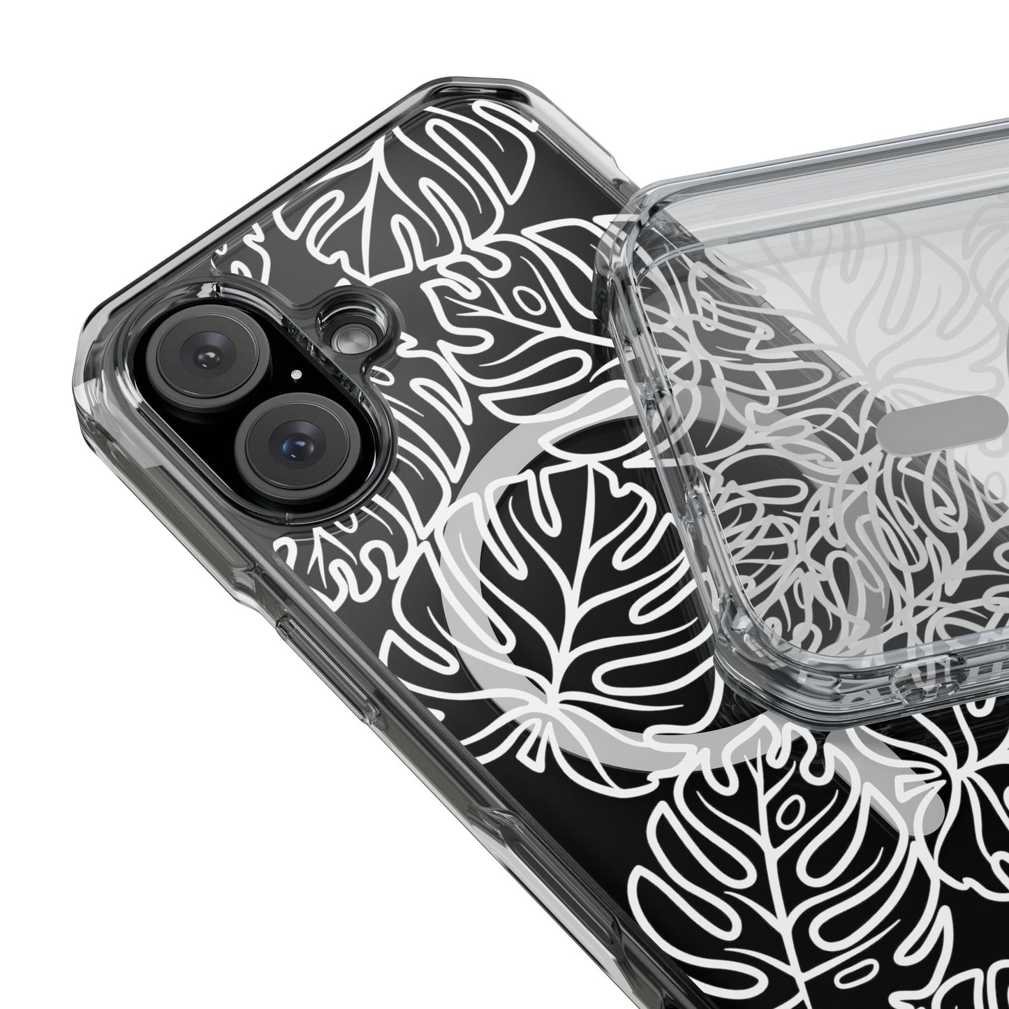 Large Monsterra MagSafe Clear Case