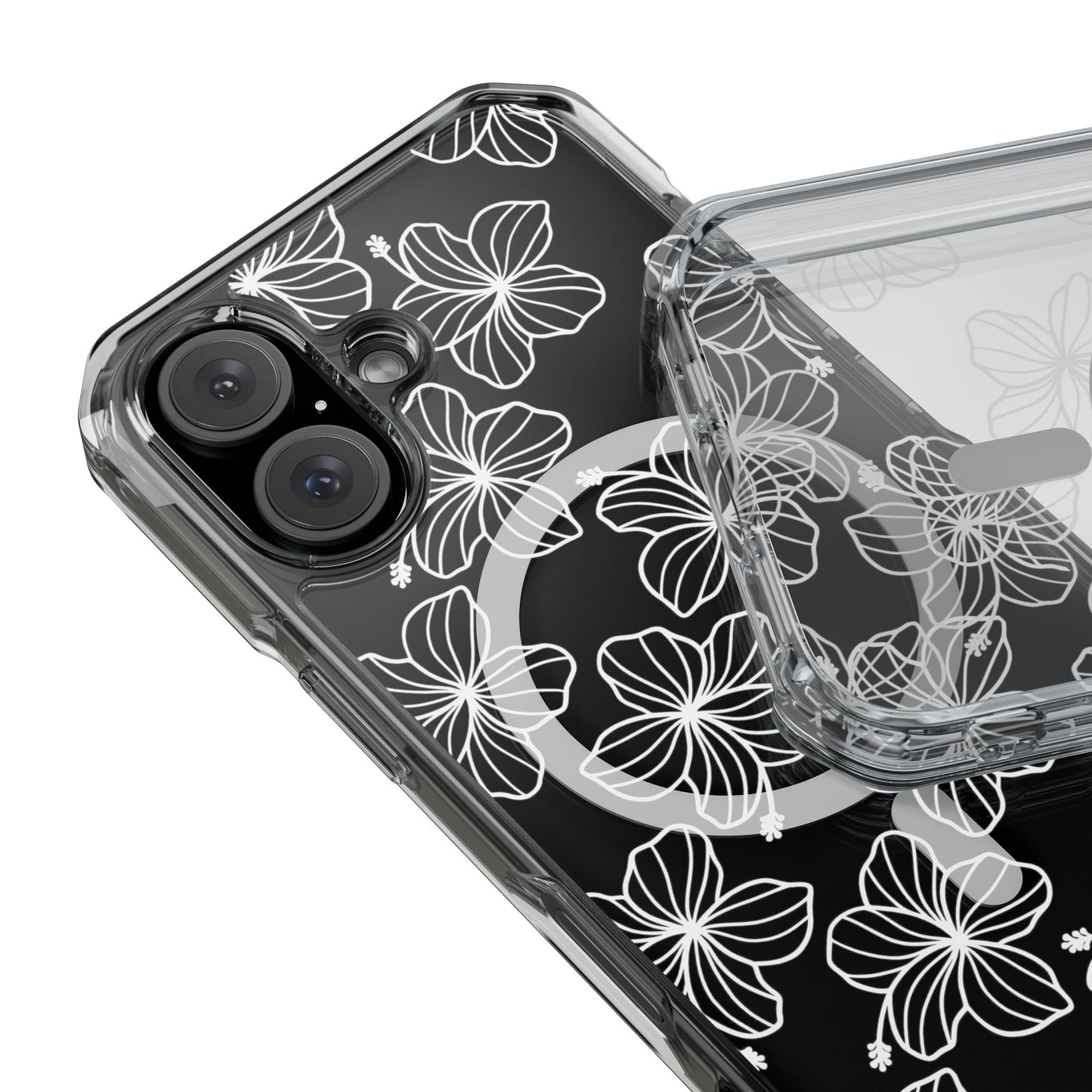 Hibiscus Flower MagSafe Clear Case