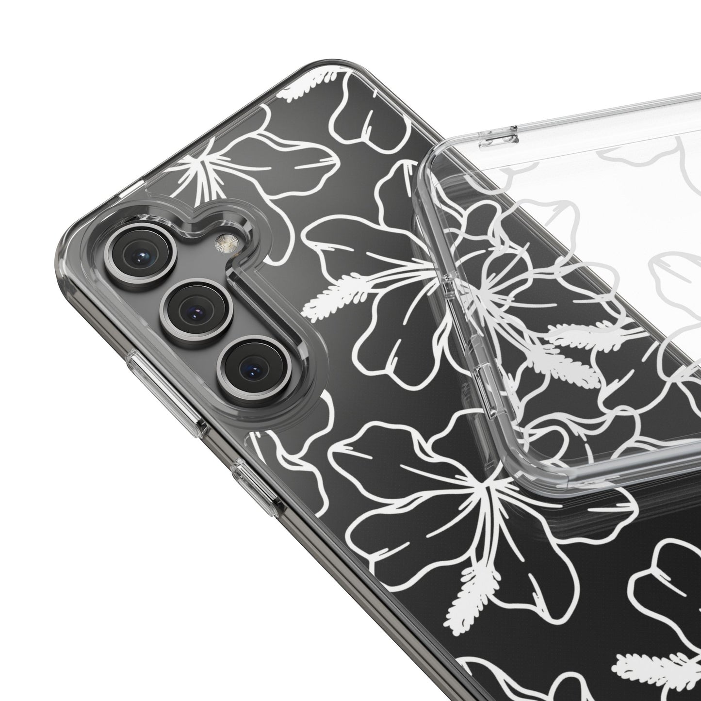 Hibiscus Flower Clear Case for Samsung