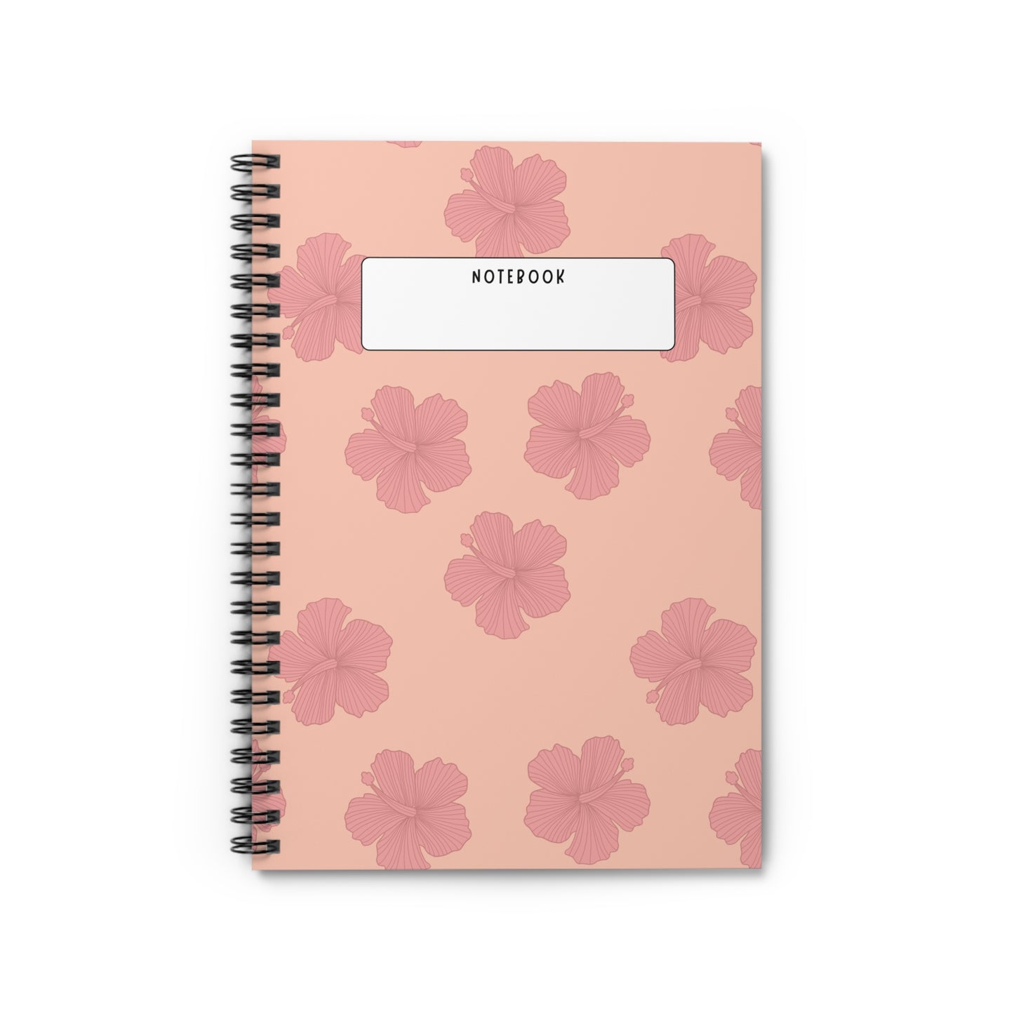 Hibiscus Pattern Spiral Notebook