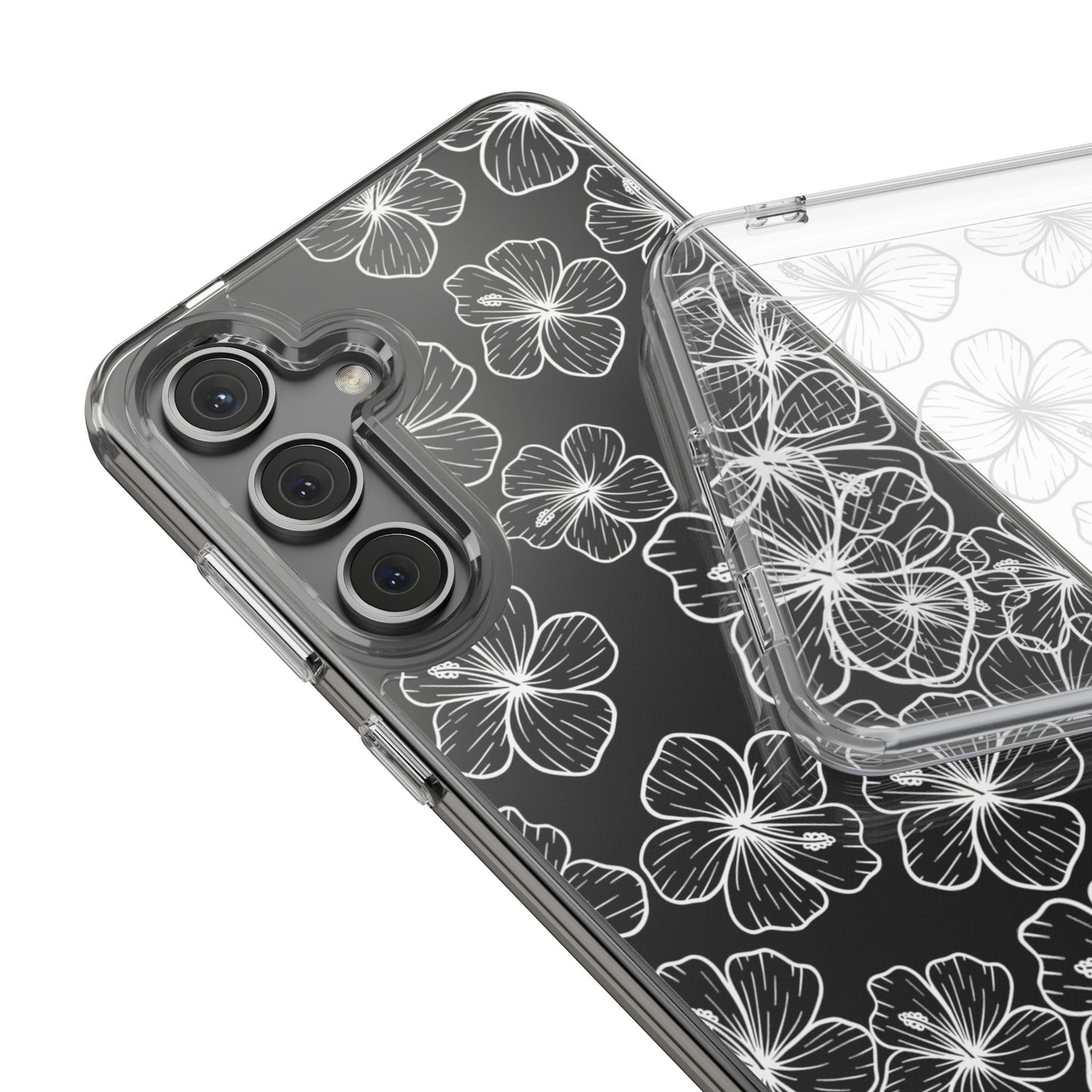 Hibiscus Flower Clear Case for Samsung