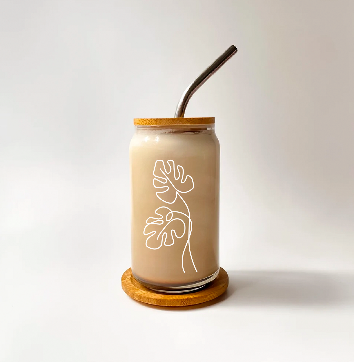 Monsterra Glass Can Cup