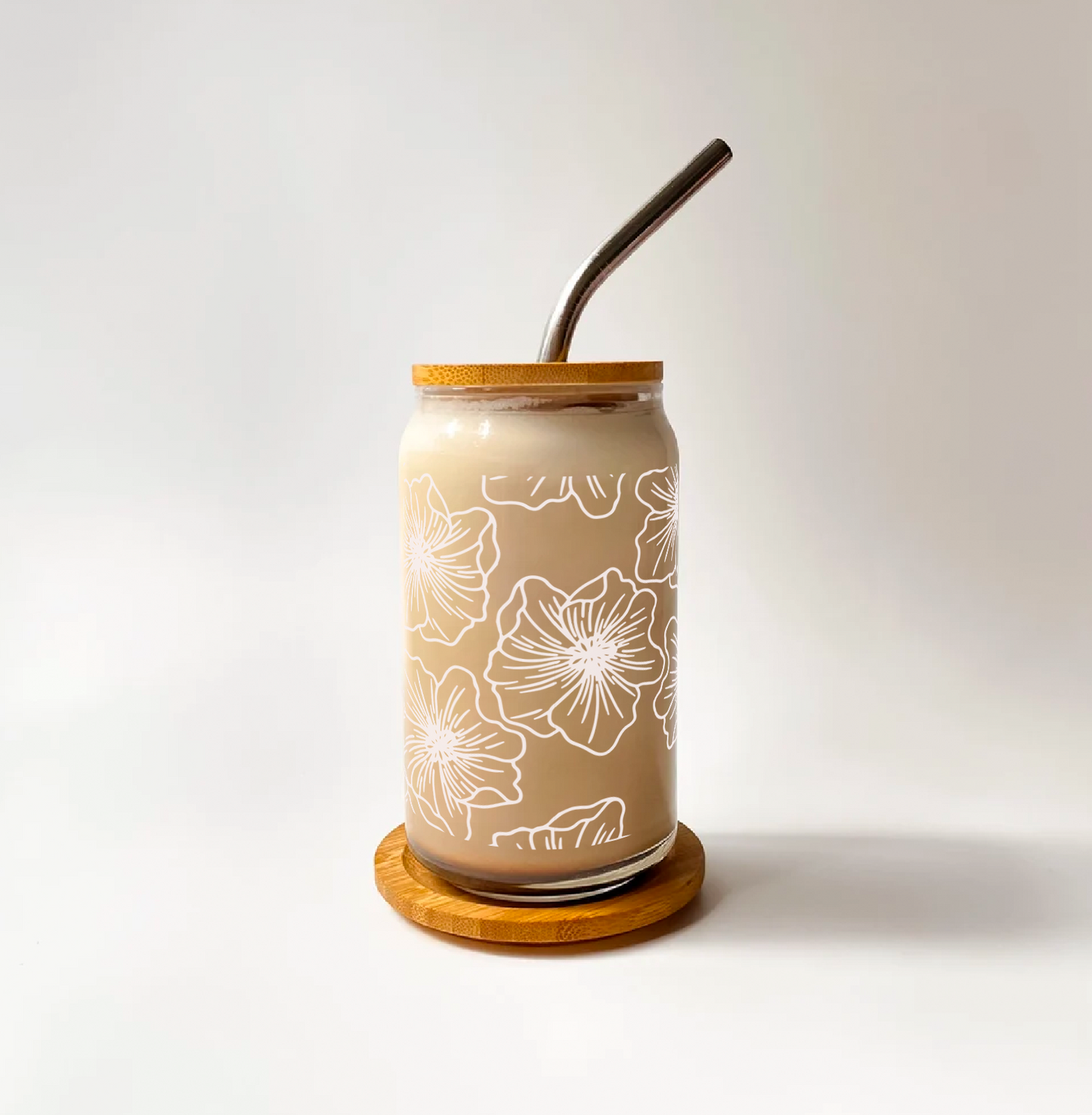 Ilima Flower Glass Can Cups