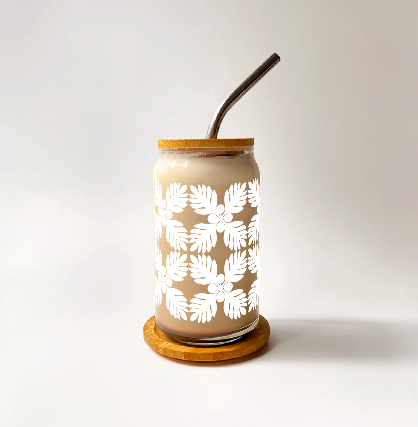 Ulu Quilt Glass Can Cup