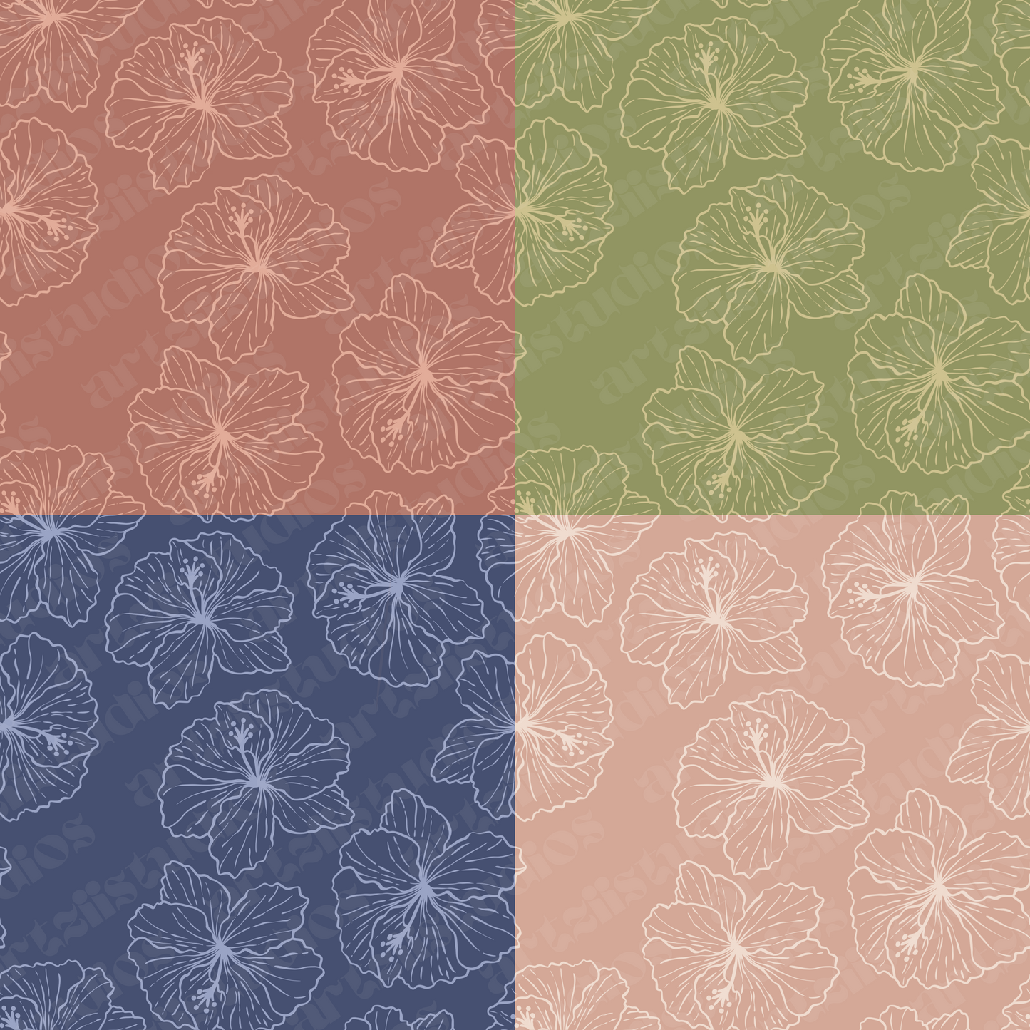Hibiscus Surface Pattern