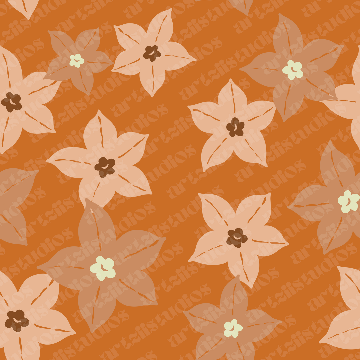 Mussaenda Flower Surface Pattern