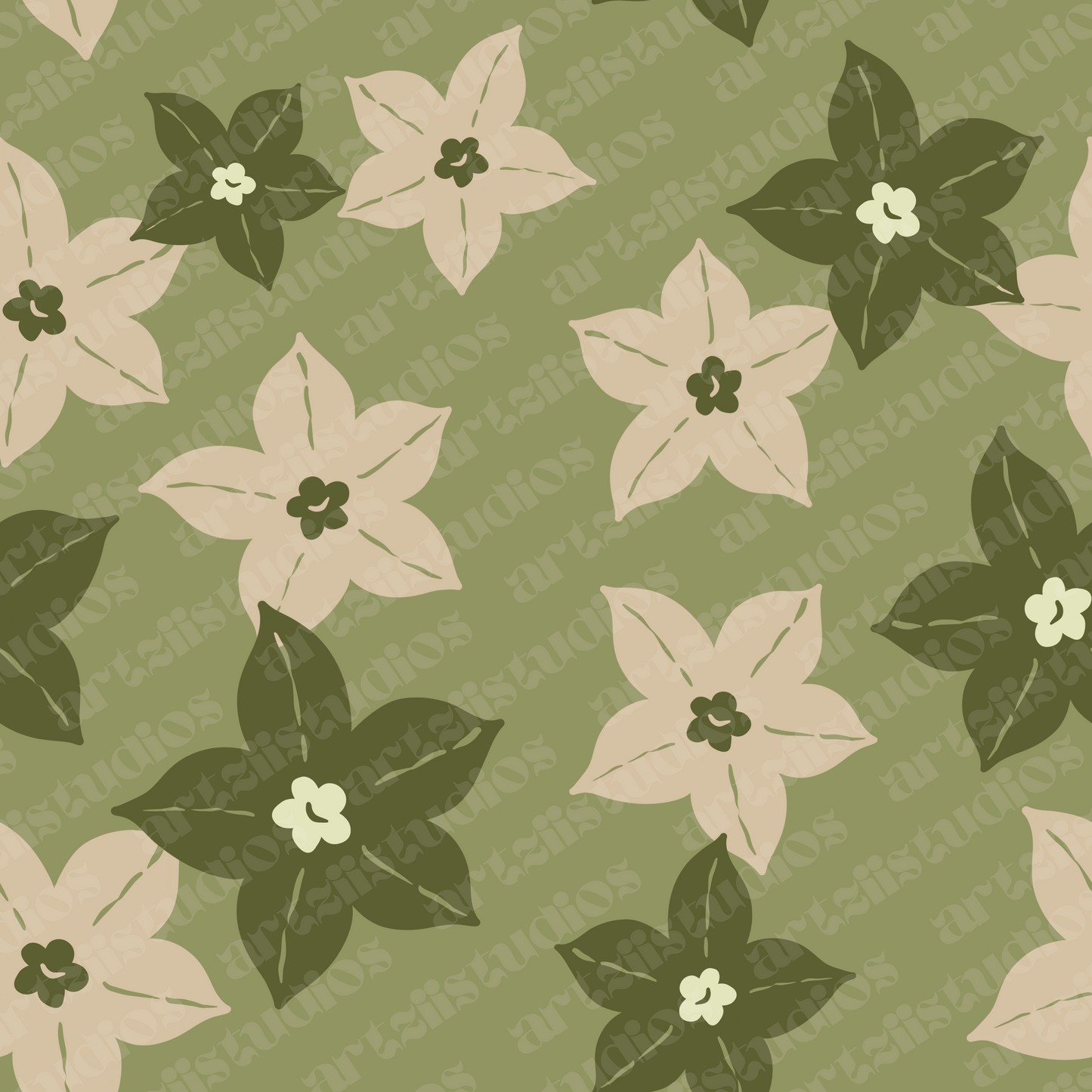 Mussaenda Flower Surface Pattern