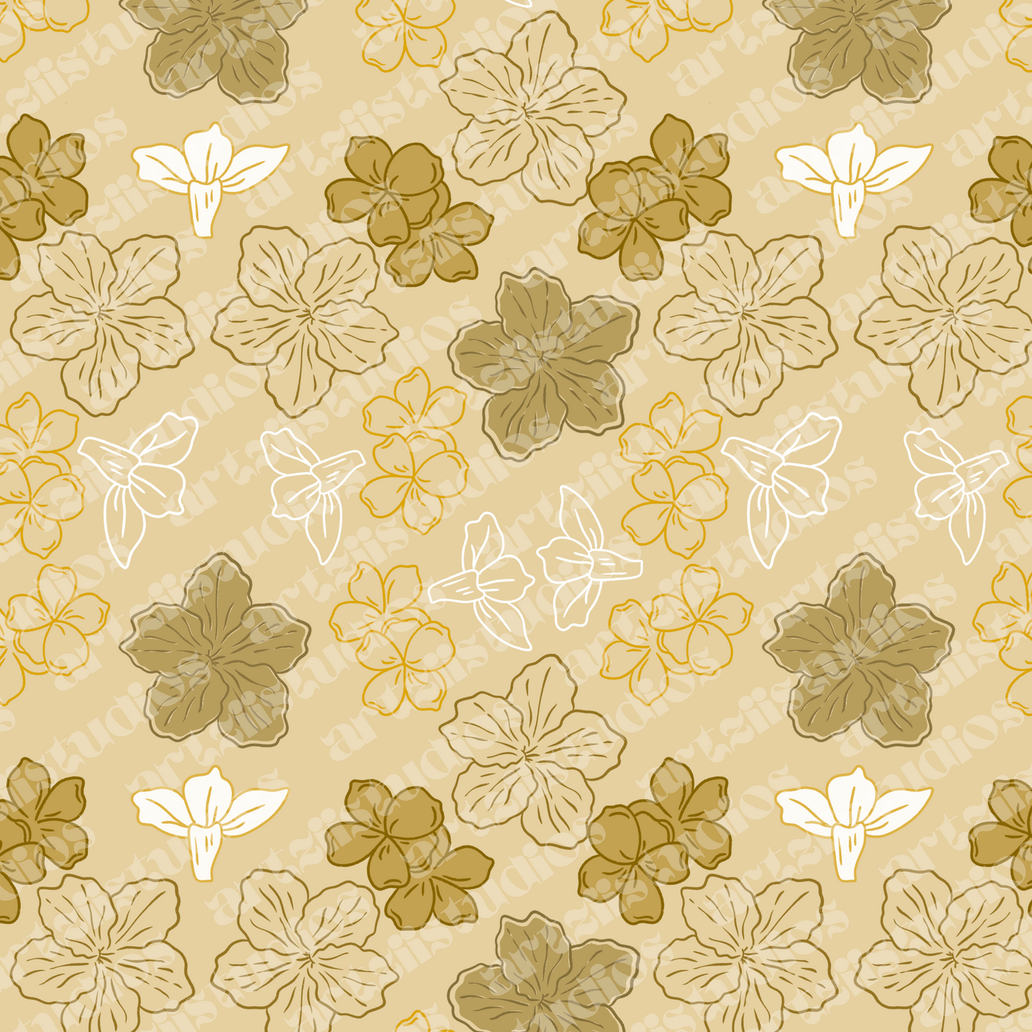 Geiger Tree Flower Surface Pattern