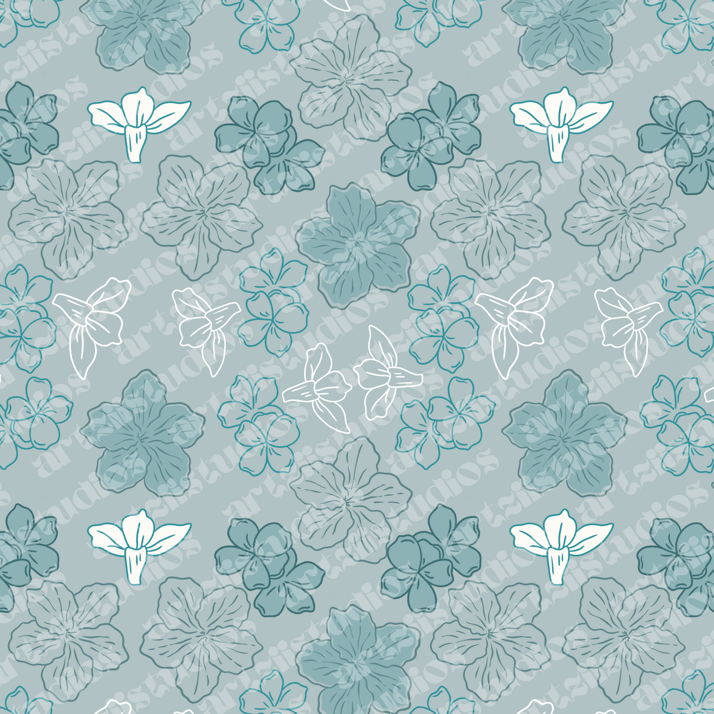 Geiger Tree Flower Surface Pattern