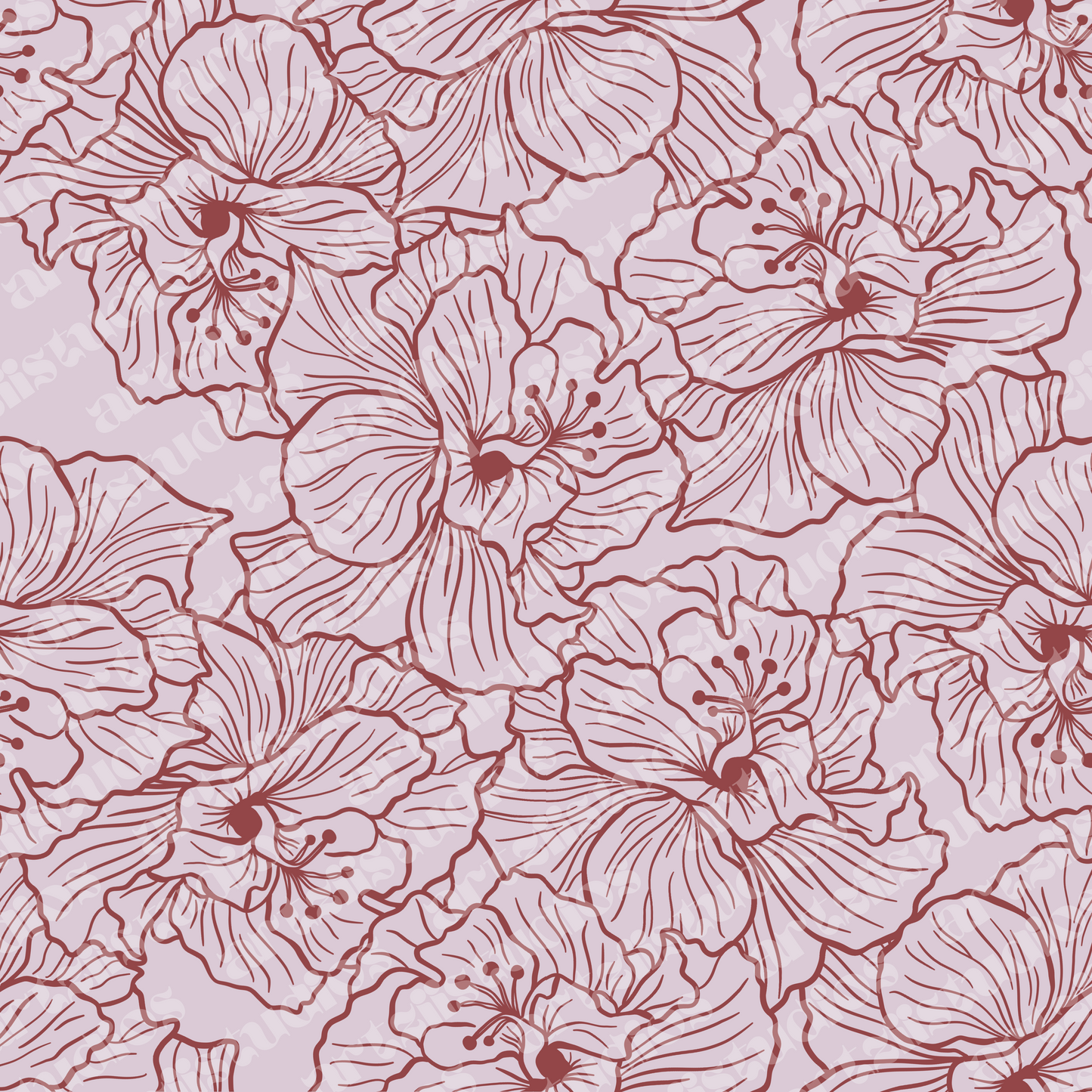 Hibiscus Sunset Exclusive Pattern