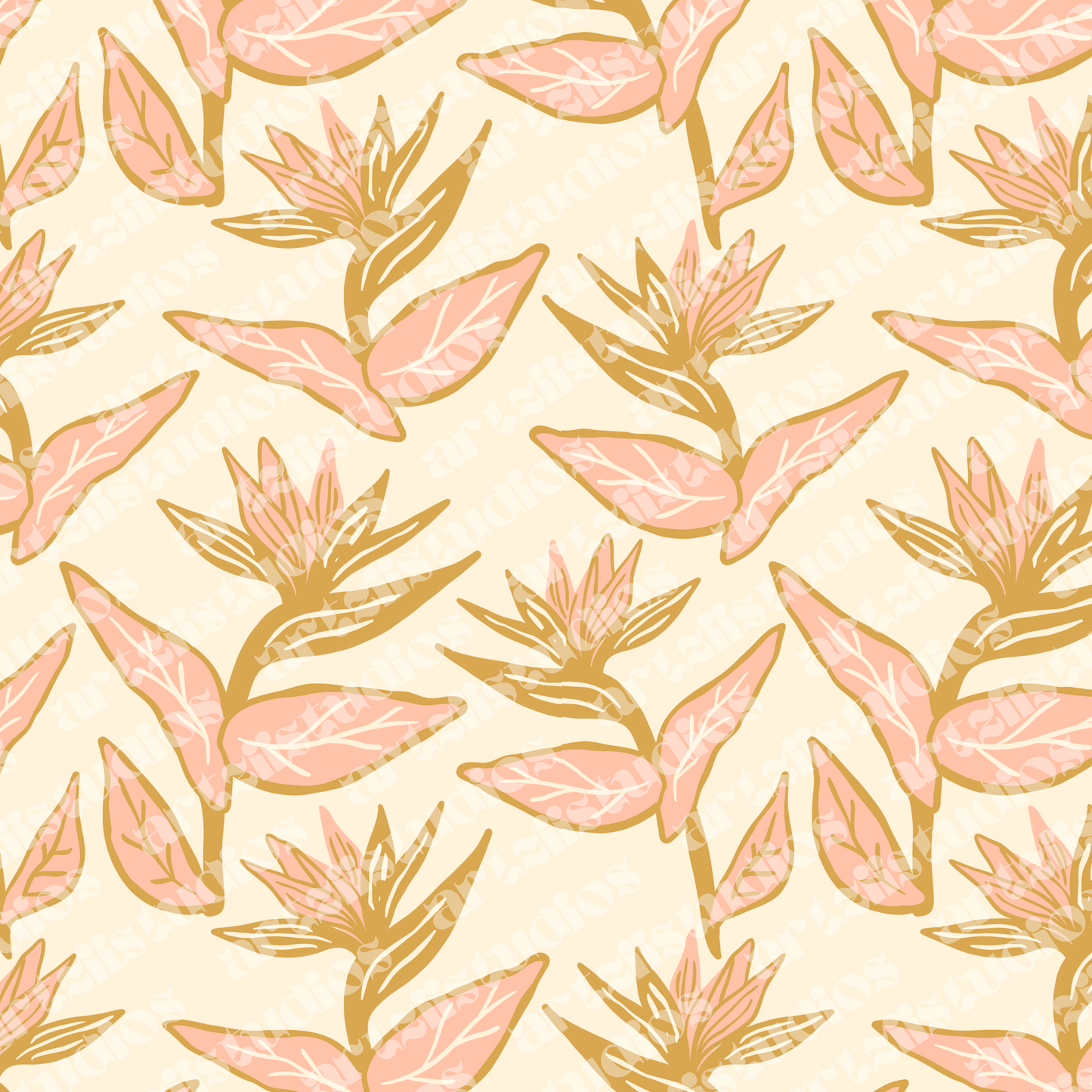 Pretty Paradise Repeat Surface Pattern