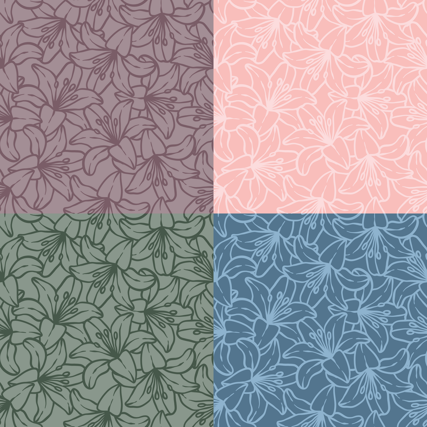 Lily Dream Repeat Surface Pattern