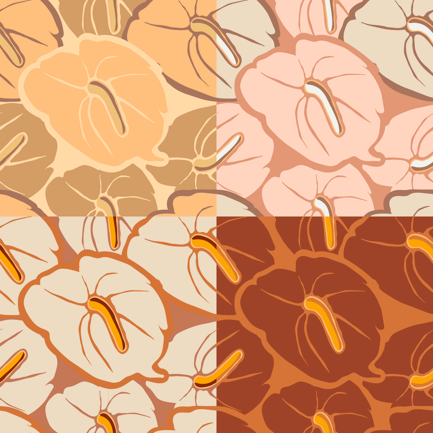 Anthurium Repeat Surface Pattern for Kinestuffz