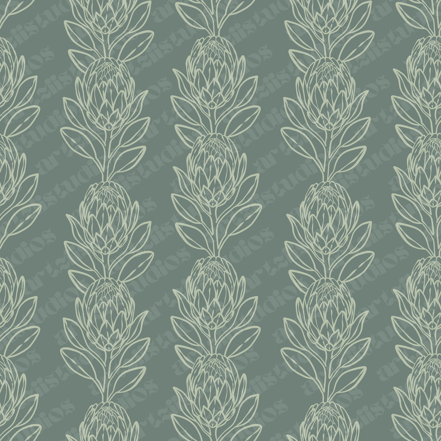 Protea Blossom Repeat Surface Pattern