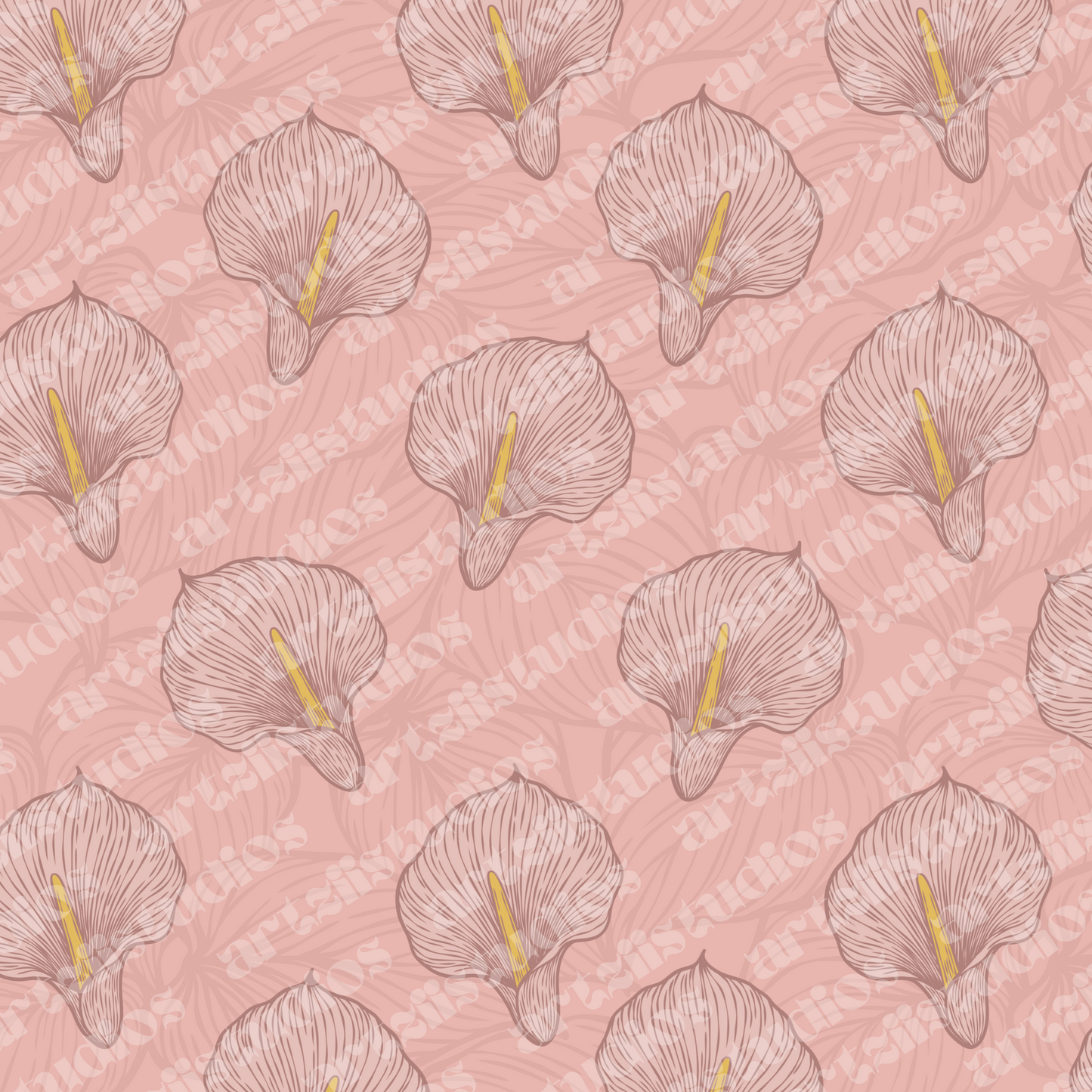 Calla Lily Repeat Surface Pattern
