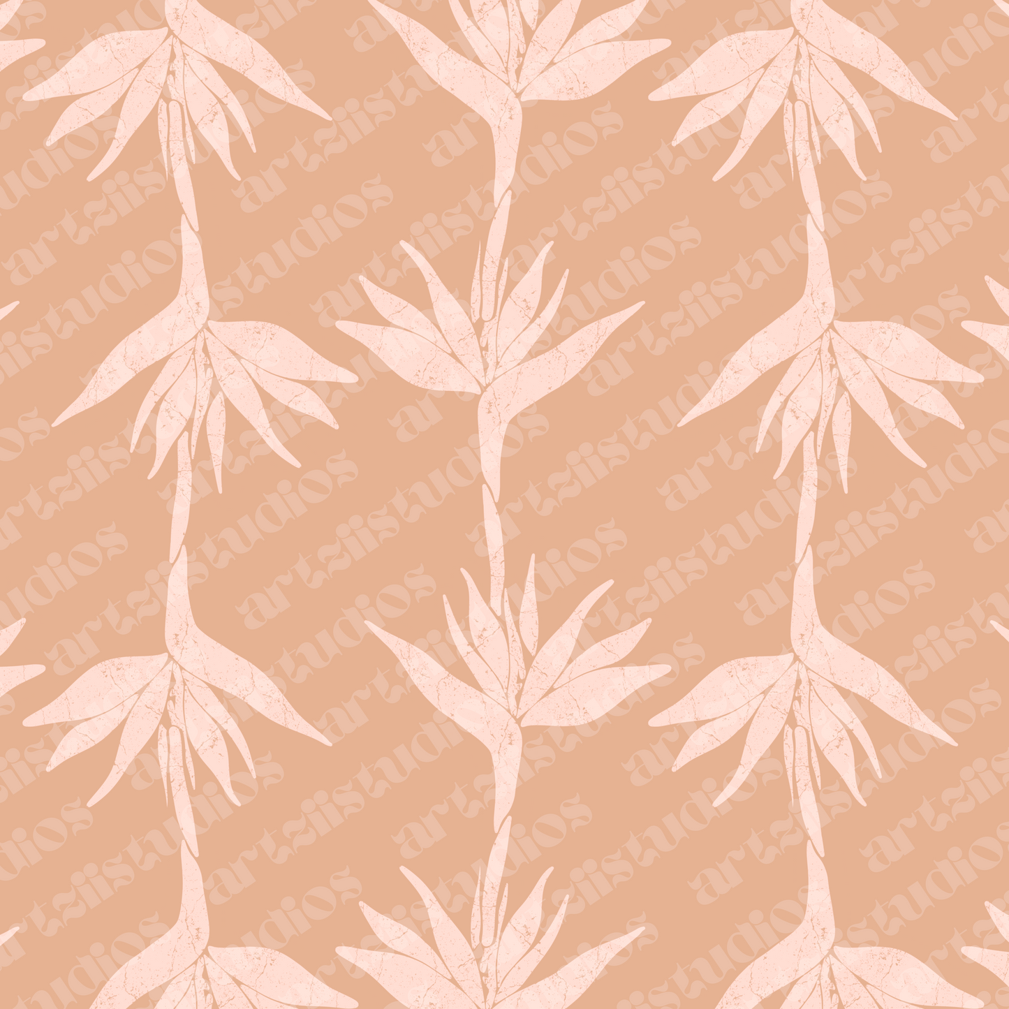 Bird of Paradise Repeat Surface Pattern