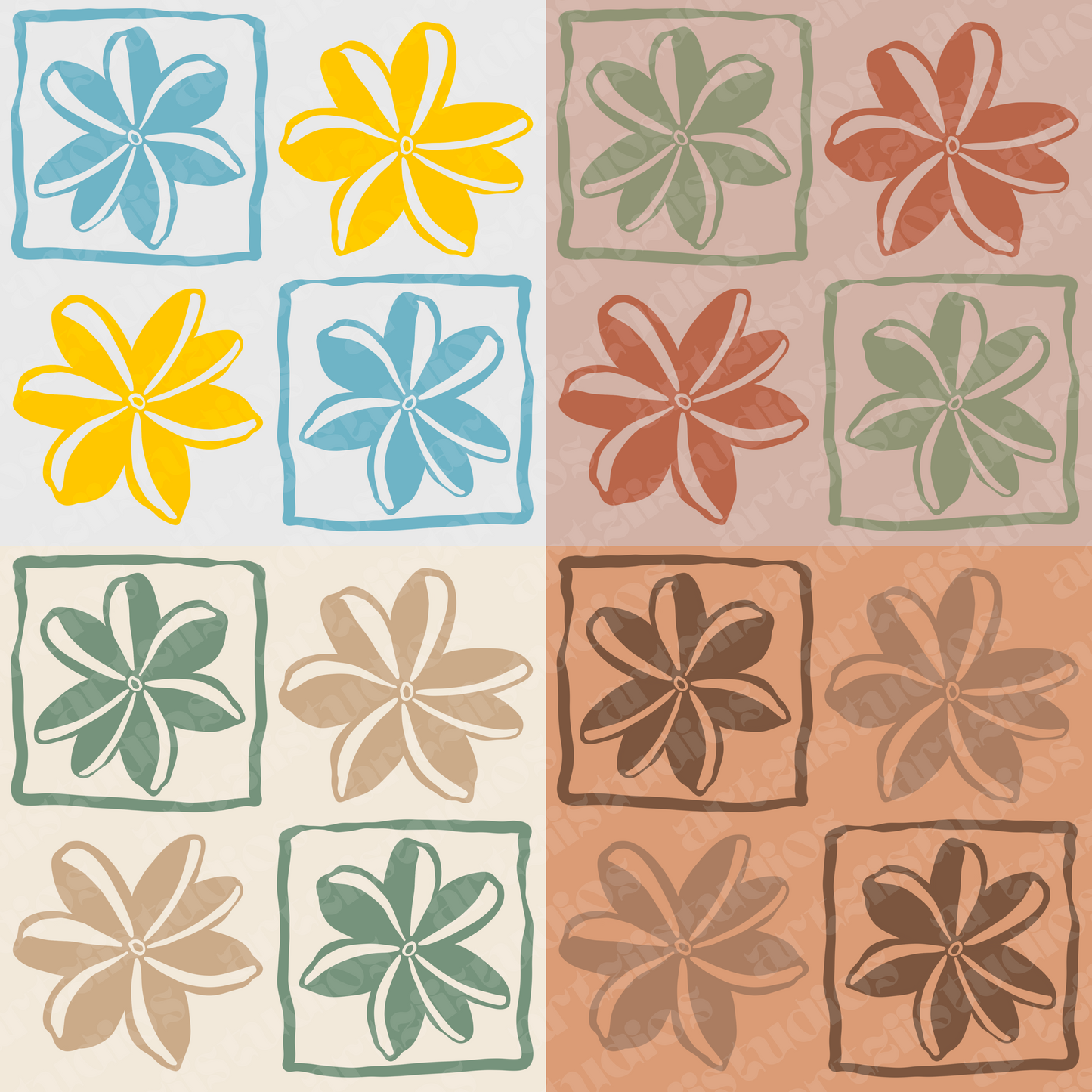 Sampaguita Flower Surface Pattern