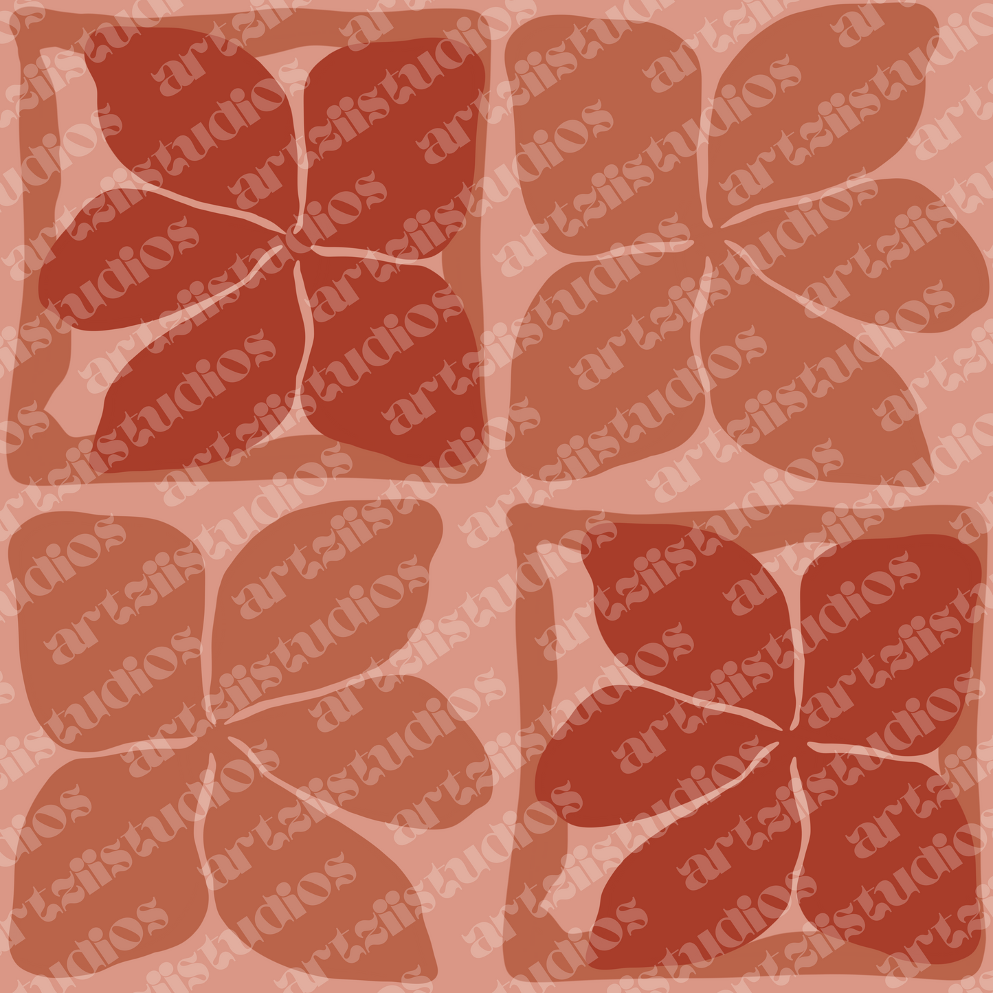 Checkered Puakenikeni Repeat Surface Pattern
