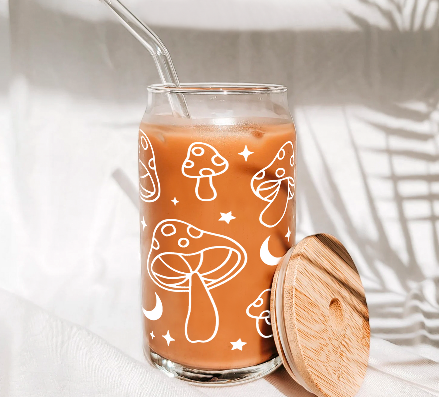 Mushroom Glass Can Cup