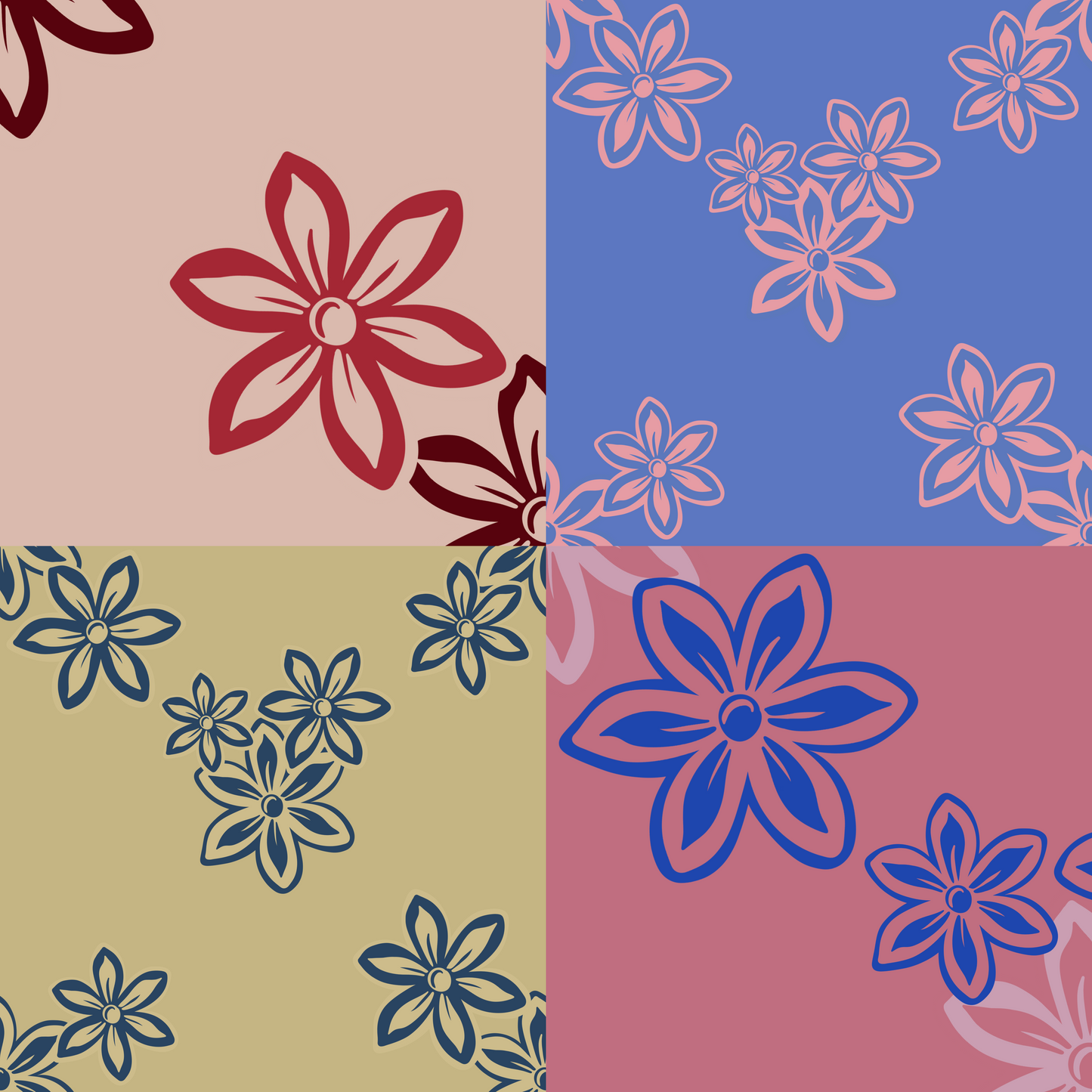 Bean Cherry Repeat Surface Pattern