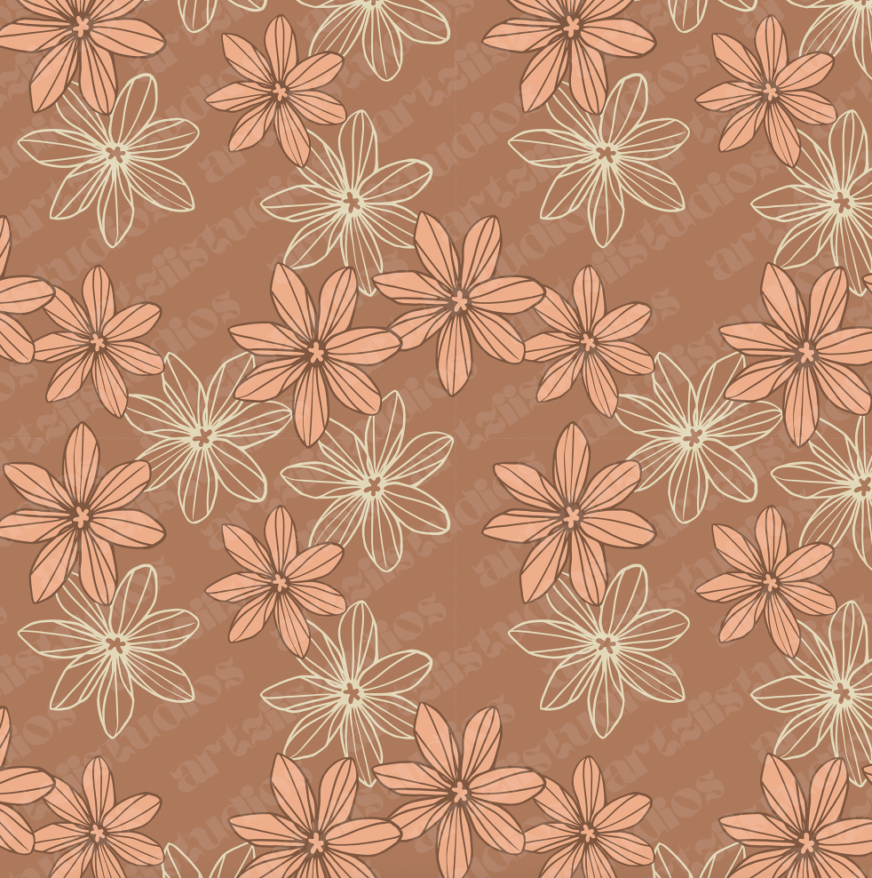Retro Daisy Surface Pattern