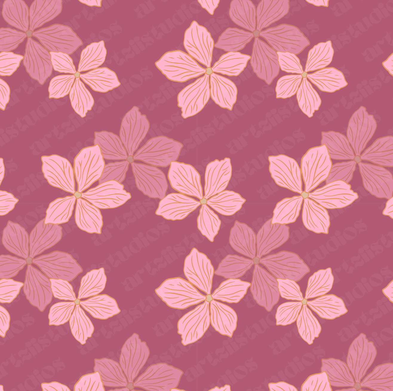 Hibiscus Dream Surface Pattern