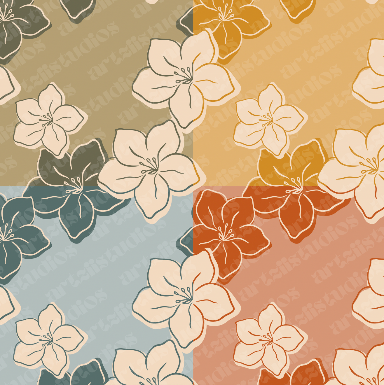 Hibiscus Surface Pattern