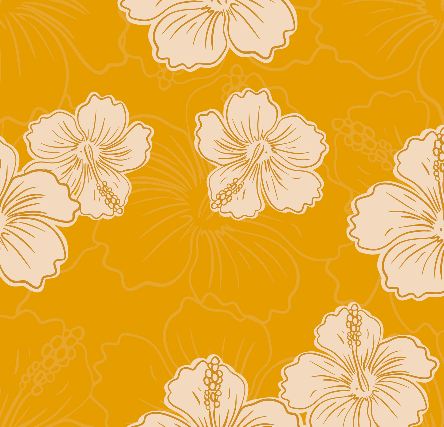 Hibiscus 5 Surface Pattern