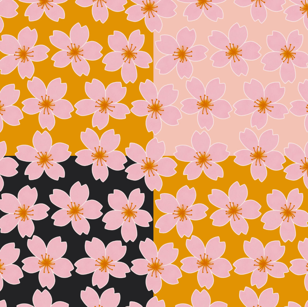 Cherry Blossom Surface Pattern
