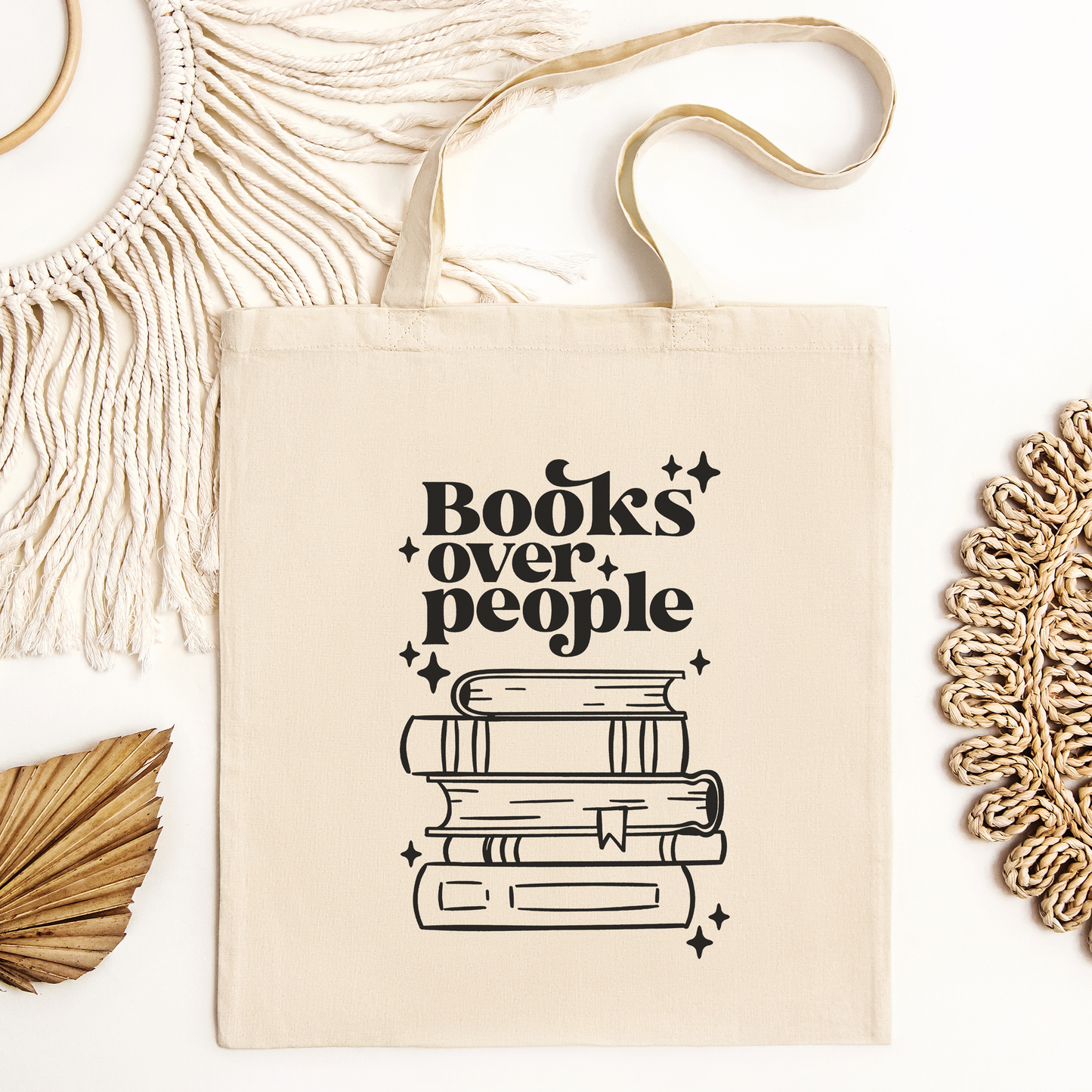 Books Over People Canvas Tote Bag