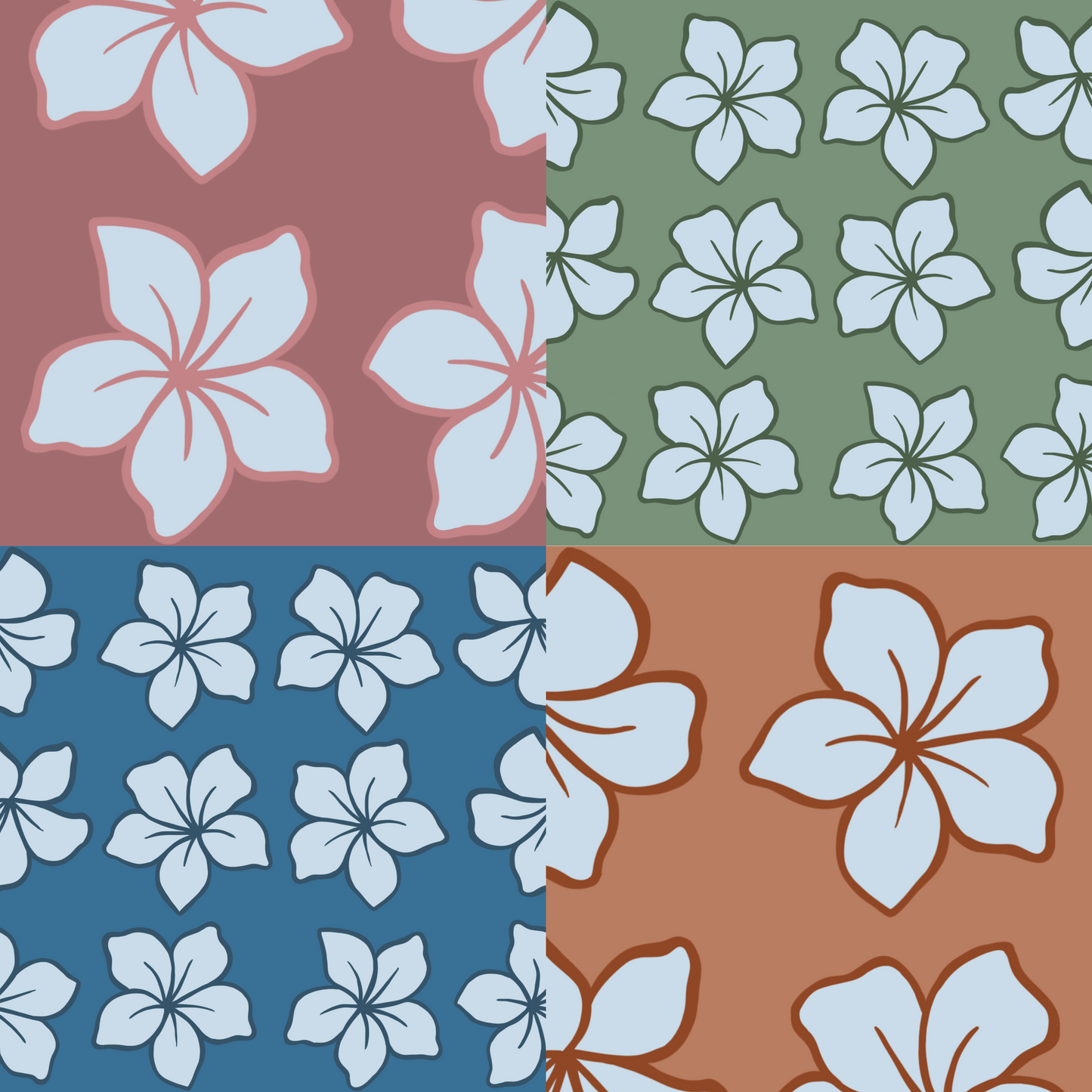Groovy Bloom Repeat Surface Pattern