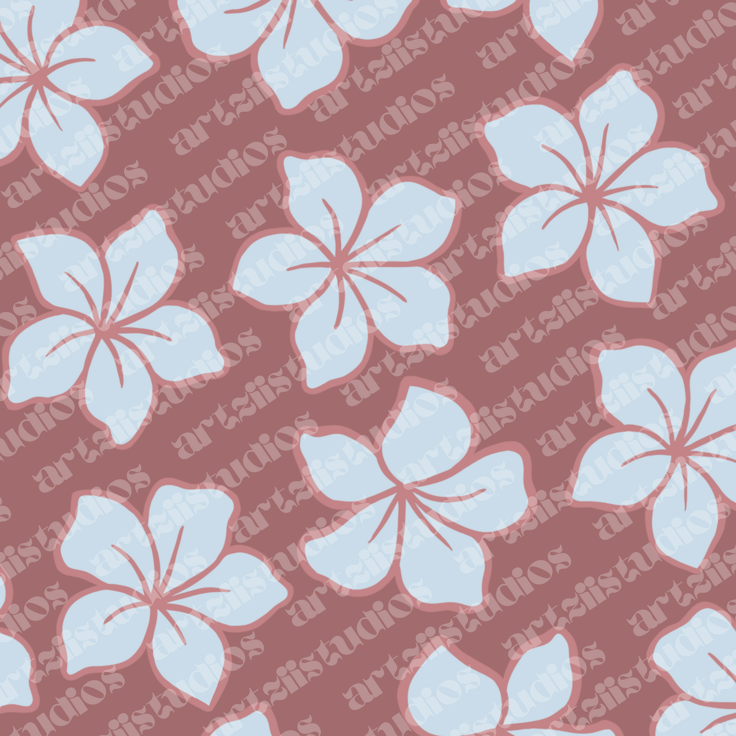Groovy Bloom Repeat Surface Pattern