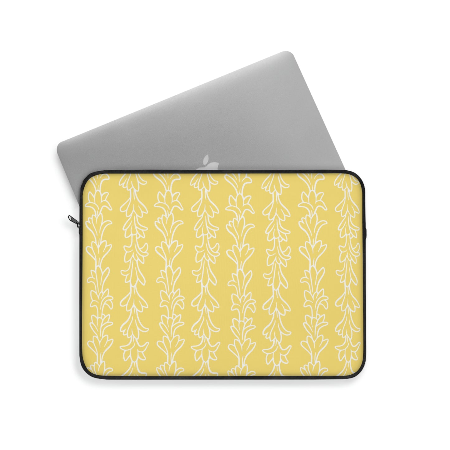 Tuberose Lei Laptop Sleeve-Yellow
