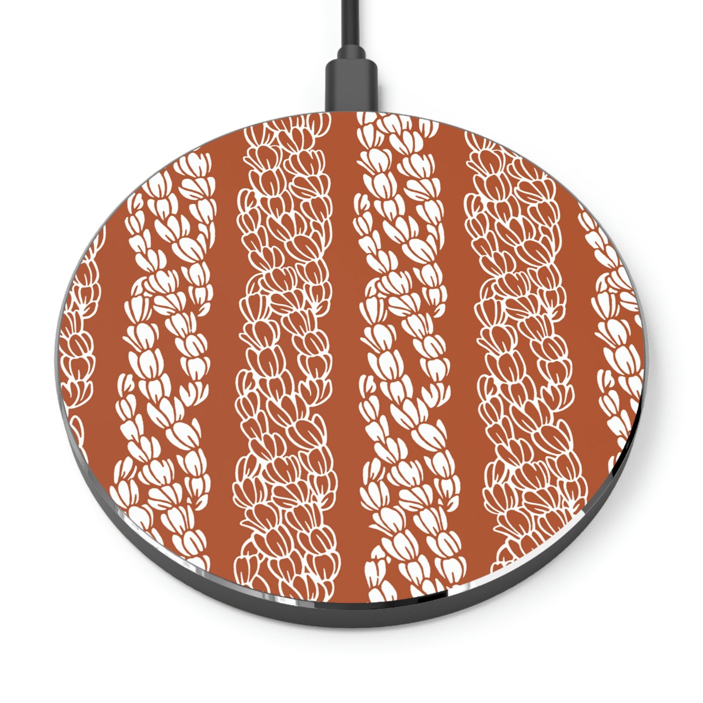 Warm Pikake Lei Wireless Charger