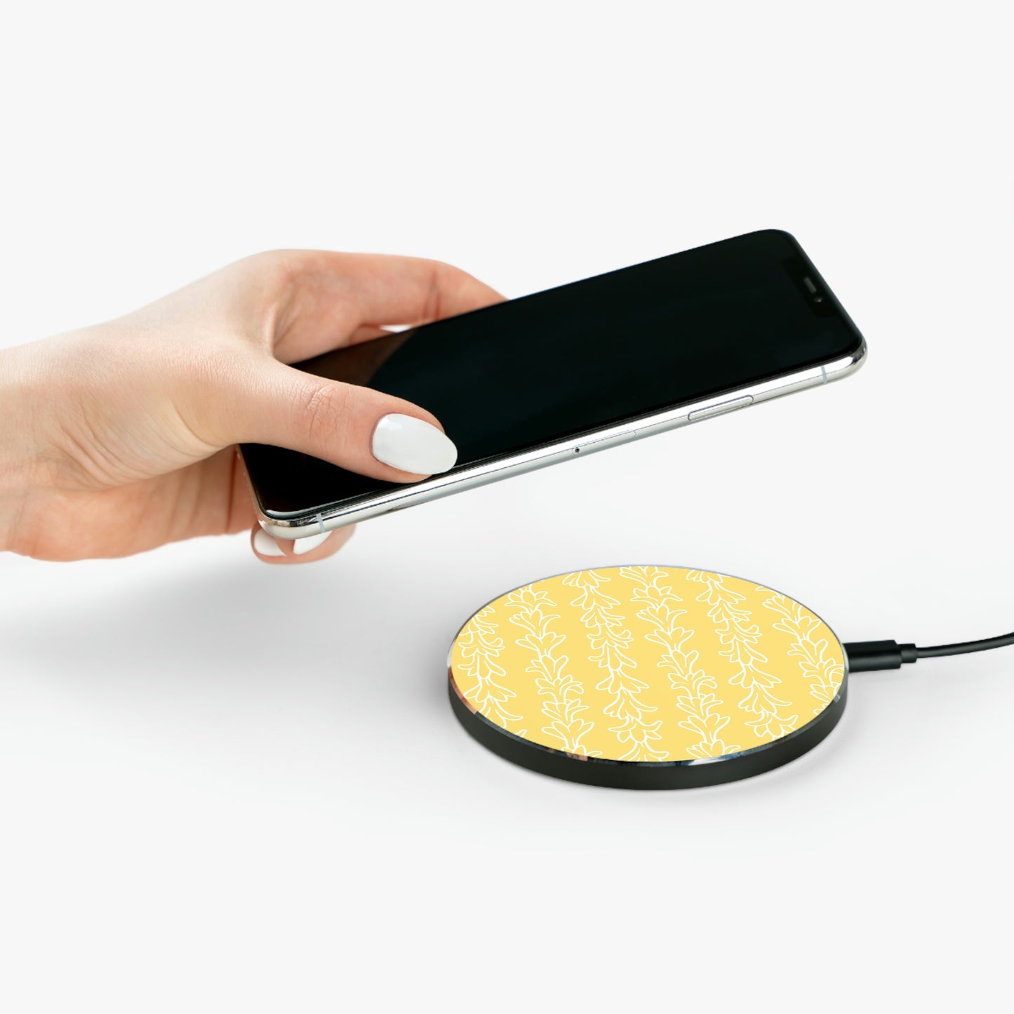 Tuberose Lei Wireless Charger-Yellow