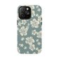 Vintage Hibiscus Phone Case | Floral Tropical Pattern, Matte Magnetic
