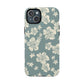 Vintage Hibiscus Phone Case | Floral Tropical Pattern, Matte Magnetic