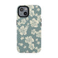 Vintage Hibiscus Phone Case | Floral Tropical Pattern, Matte Magnetic