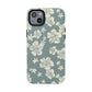 Vintage Hibiscus Phone Case | Floral Tropical Pattern, Matte Magnetic