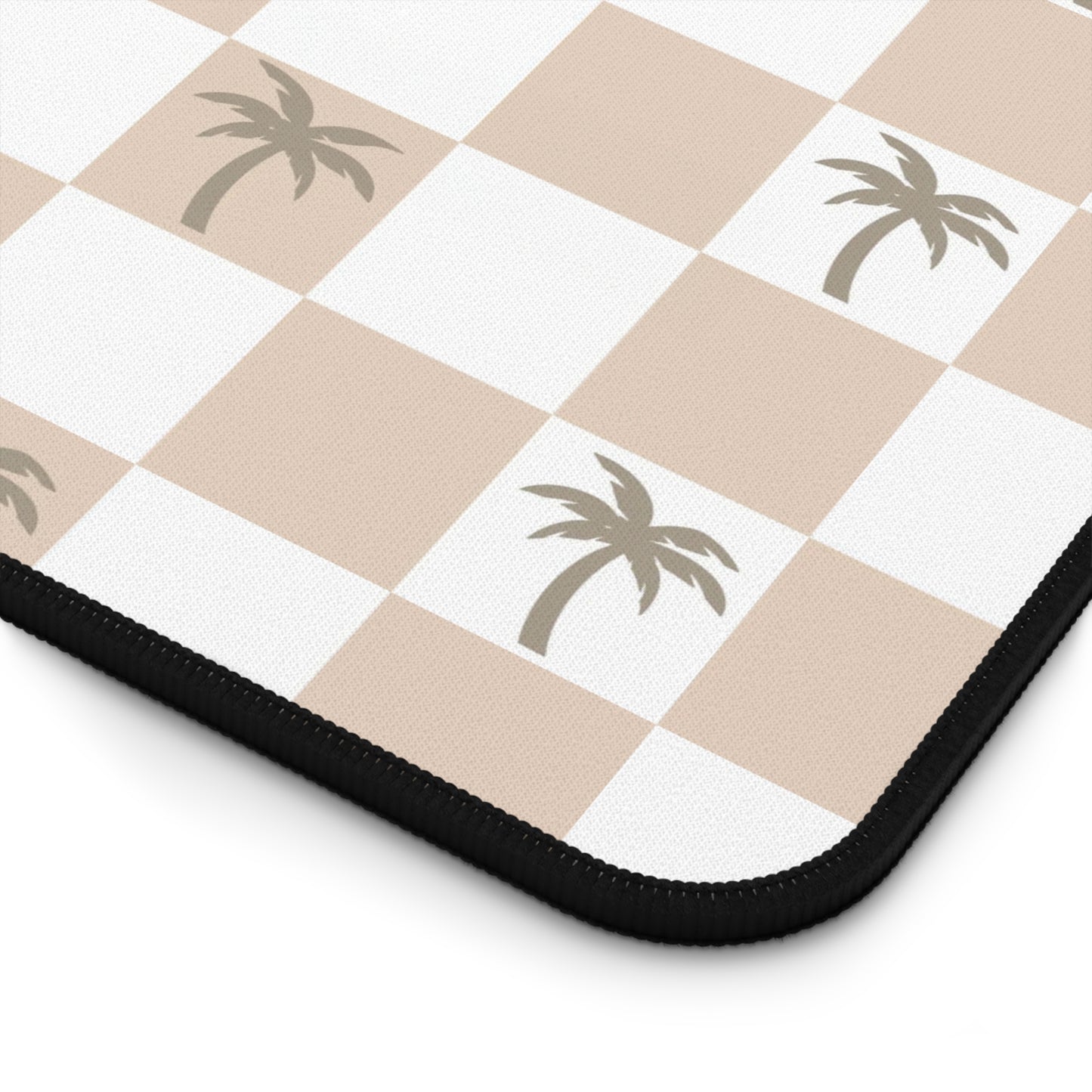 Palm Checkered Desk Mat