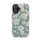 Vintage Hibiscus Phone Case | Floral Tropical Pattern, Matte Magnetic