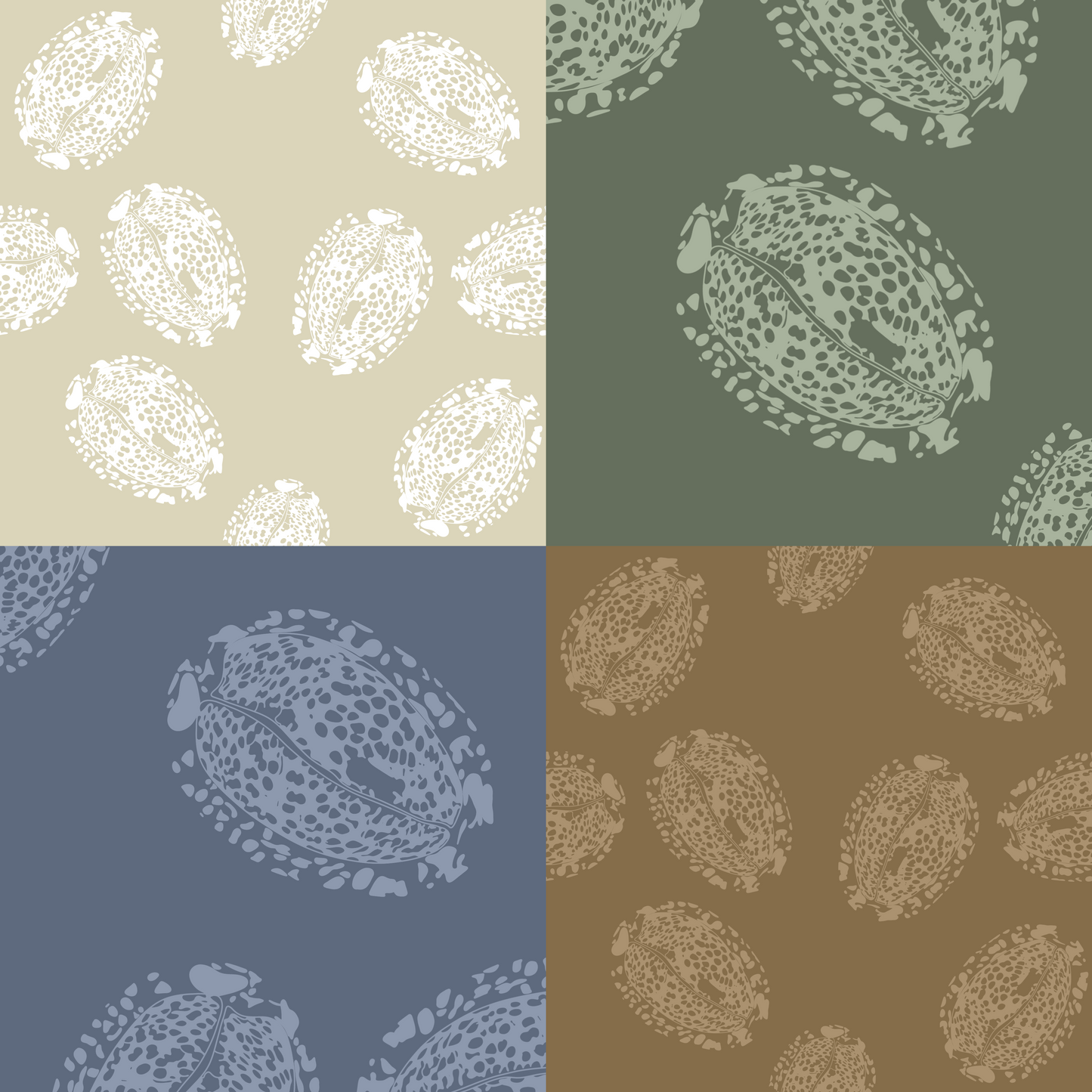 Reticulated Cowrie Repeat Surface Pattern