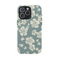 Vintage Hibiscus Phone Case | Floral Tropical Pattern, Matte Magnetic